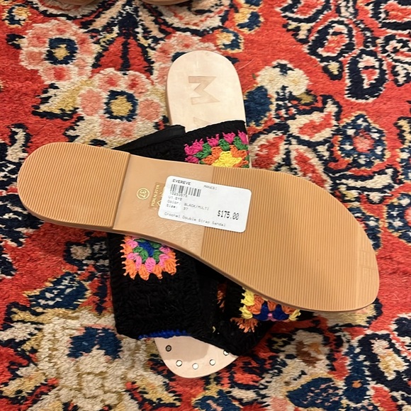 MANEBI crochet double strap sandal NWT size 37 - Picture 7 of 12